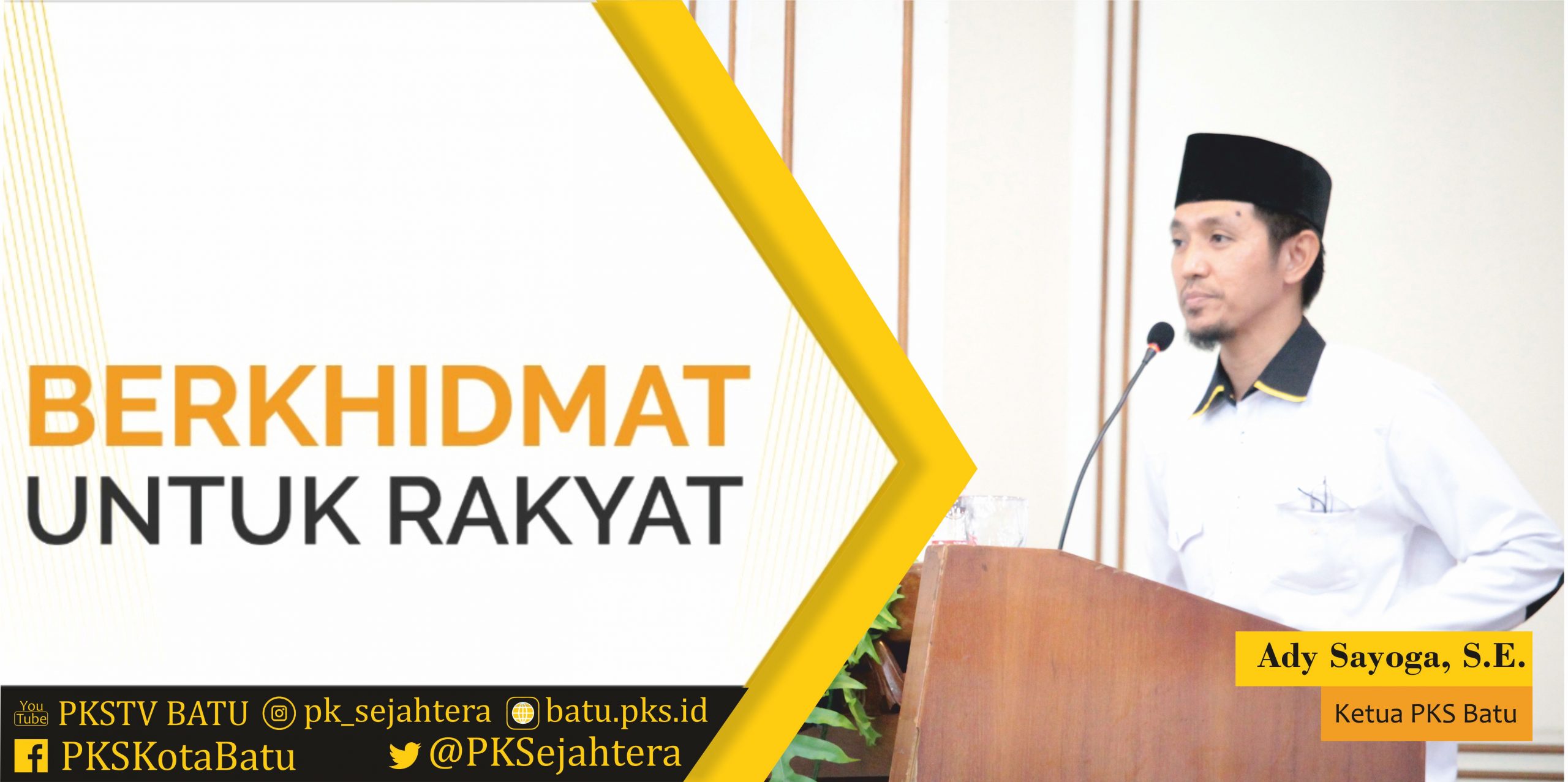 baner rakorda 2020 - sambutan ketua dpd batu - web pks kota batu