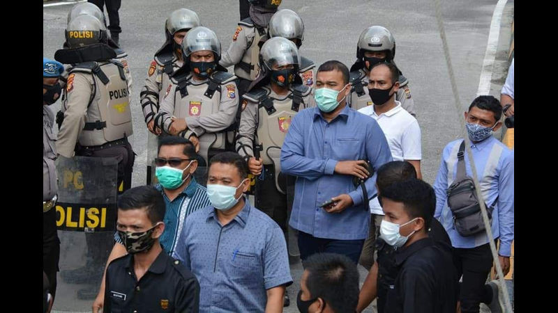 PKS | Temui Massa Demo, Markarius Anwar: PKS Konsisten Tolak RUU Omnibus Law Cipta Kerja