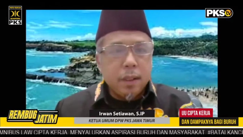 PKS |  Rembug Jatim PKS Simpulkan Penolakan UU Ciptaker