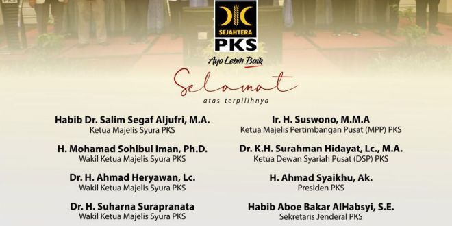 Habib Salim Segaf Aljufrie Ketua Majelis Syura dan Ahmad Syaikhu Jadi Presiden