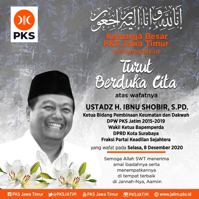Selamat Jalan Ustadz Ibnu Shobir – DPW PKS Jatim